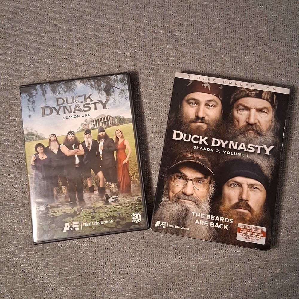 Duck Dynasty Season 1 & Season 2 Vol 1 DVD Lot A&E Reality TV Show Robertson Fam